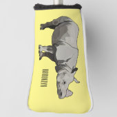 Cartoon-Illustration Golf Headcover (Rotieren 90)