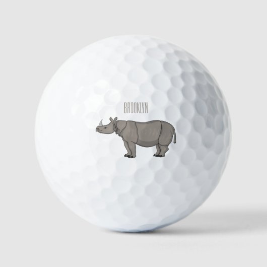 Cartoon-Illustration Golfball (Vorderseite)