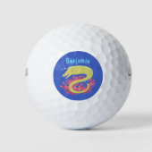 Cartoon-Illustration Golfball (Vorderseite)