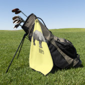 Cartoon-Illustration Golfhandtuch (Gras)