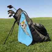 Cartoon-Illustration Golfhandtuch (Gras)