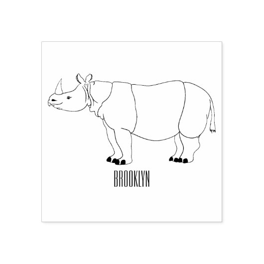 Cartoon-Illustration Gummistempel (Prägung)