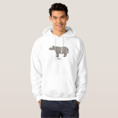 Cartoon-Illustration Hoodie (Vorne ganz)