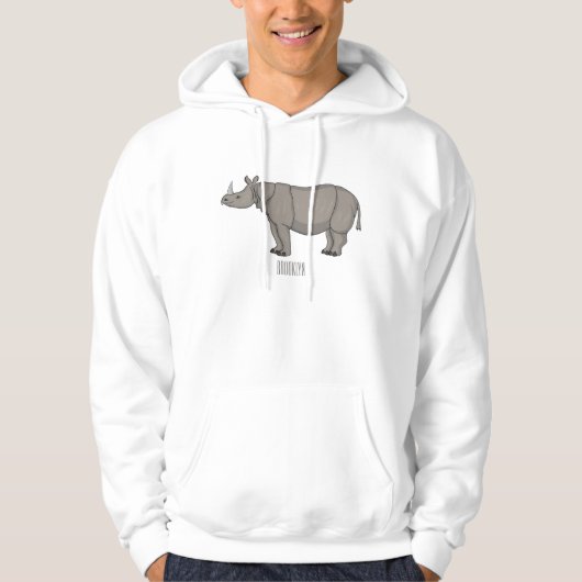 Cartoon-Illustration Hoodie (Vorderseite)