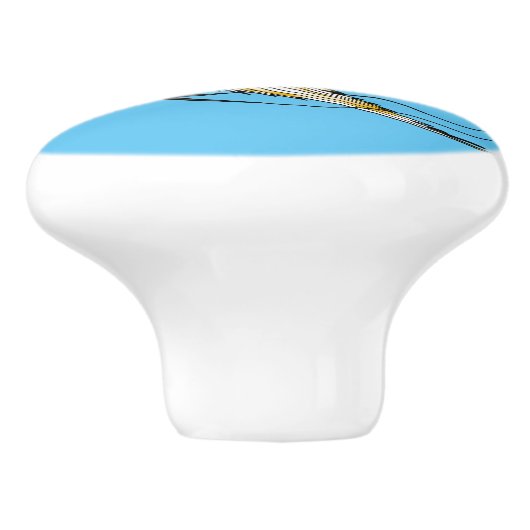 Cartoon-Illustration Keramikknauf (Seitenansicht)