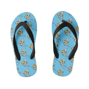 Cartoon-Illustration Kinderbadesandalen