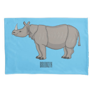 Cartoon-Illustration Kissenbezug