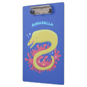 Cartoon-Illustration Klemmbrett (Links)