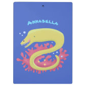 Cartoon-Illustration Klemmbrett (Rückseite)