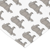 Cartoon-Illustration Kurzer Tischläufer (Ecke)