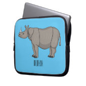 Cartoon-Illustration Laptopschutzhülle (Vorderseite Links)
