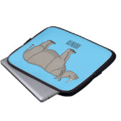 Cartoon-Illustration Laptopschutzhülle (Vorne Knopf)
