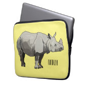 Cartoon-Illustration Laptopschutzhülle (Vorderseite Links)