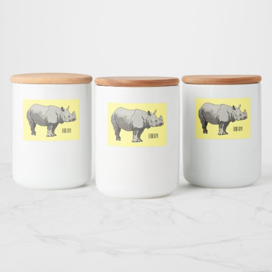 Cartoon-Illustration Lebensmitteletikett (Flaschen)