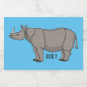 Cartoon-Illustration Lebensmitteletikett (Einzelnes Label)