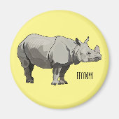 Cartoon-Illustration Magnet (Vorne)