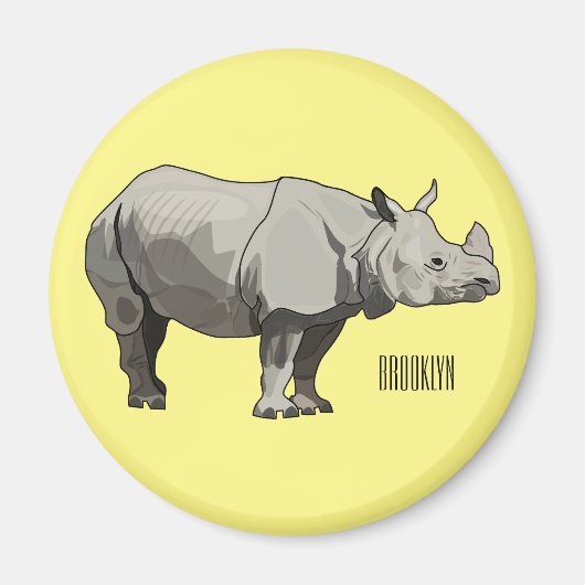 Cartoon-Illustration Magnet (Vorne)