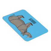 Cartoon-Illustration Magnet (Rechte Seite)