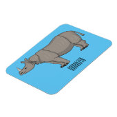 Cartoon-Illustration Magnet (Linke Seite)