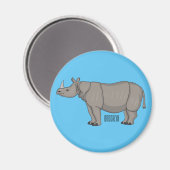 Cartoon-Illustration Magnet (Vorderseite/Rückseite)