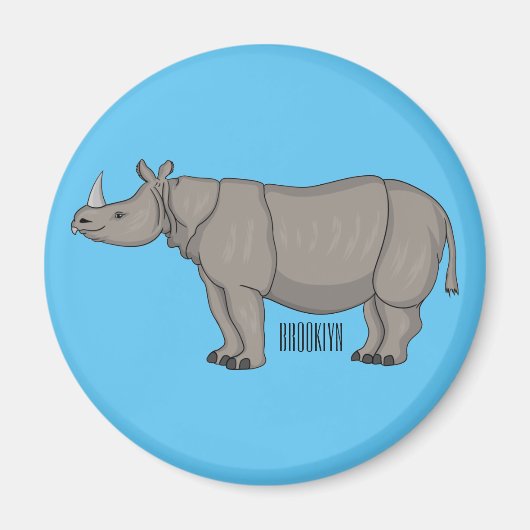 Cartoon-Illustration Magnet (Vorne)