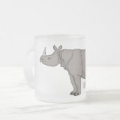 Cartoon-Illustration Mattglastasse (Vorderseite Links)