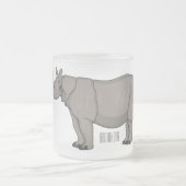 Cartoon-Illustration Mattglastasse (Mittel)