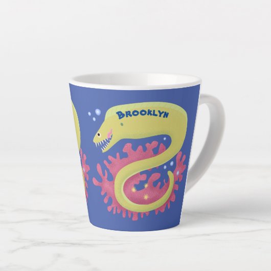 Cartoon-Illustration Milchtasse (Rechte Ecke)