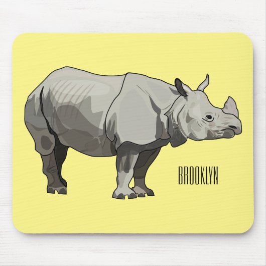 Cartoon-Illustration Mousepad (Vorne)