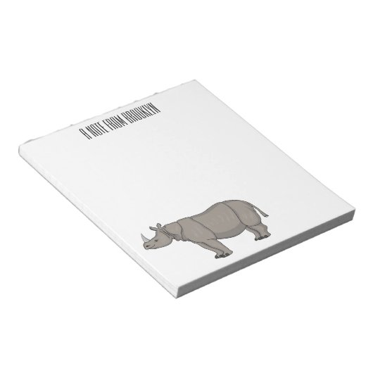 Cartoon-Illustration Notizblock (angewinkelt)