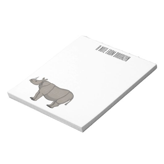 Cartoon-Illustration Notizblock (Rotiert)