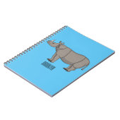 Cartoon-Illustration Notizblock (Linke Seite)