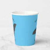 Cartoon-Illustration Pappbecher (Links)