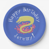 Cartoon-Illustration Pappteller (Vorderseite)