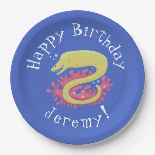 Cartoon-Illustration Pappteller