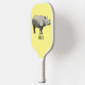 Cartoon-Illustration Pickleball Schläger (Links)