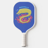 Cartoon-Illustration Pickleball Schläger (Rückseite)