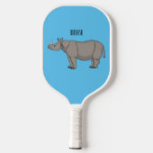 Cartoon-Illustration Pickleball Schläger (Rückseite)