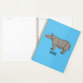 Cartoon-Illustration Planer (Anzeige)