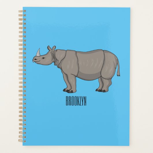 Cartoon-Illustration Planer (Vorderseite)