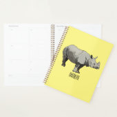 Cartoon-Illustration Planer (Anzeige)