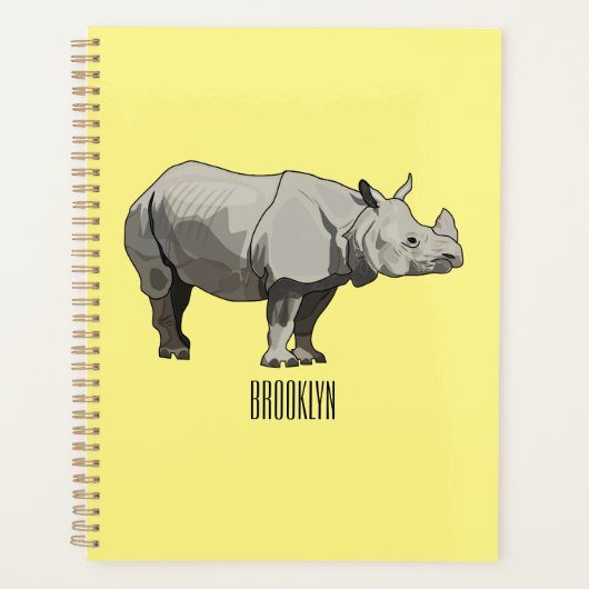 Cartoon-Illustration Planer (Vorderseite)