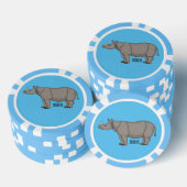 Cartoon-Illustration Pokerchips (Stapel)