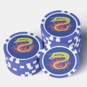 Cartoon-Illustration Pokerchips (Stapel)