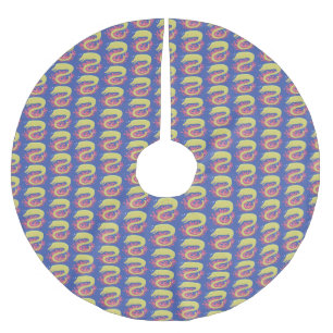 Cartoon-Illustration Polyester Weihnachtsbaumdecke