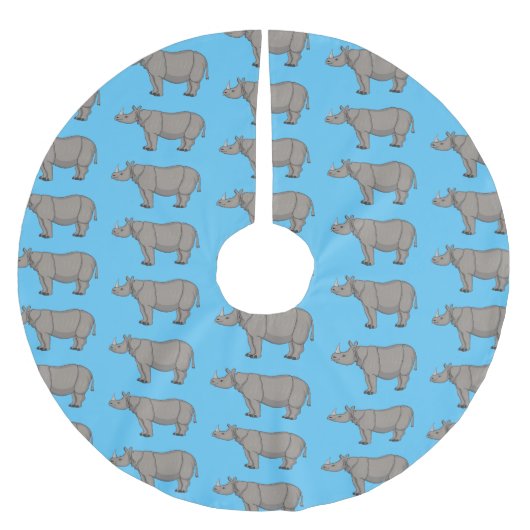 Cartoon-Illustration Polyester Weihnachtsbaumdecke (Vorderseite)