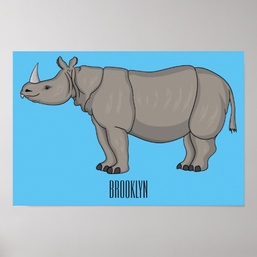 Cartoon-Illustration Poster (Vorne)