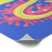 Cartoon-Illustration Poster (Ecke)