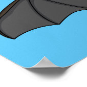 Cartoon-Illustration Poster (Ecke)