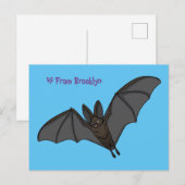Cartoon-Illustration Postkarte (Vorne/Hinten)